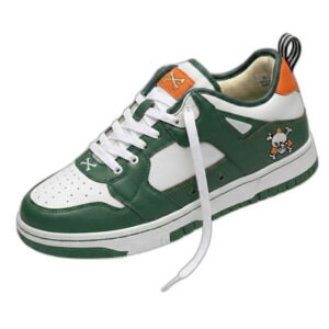 Brand X Green Orange Sneakers Size 11M Risk of Overdose Skull NIB Low Top